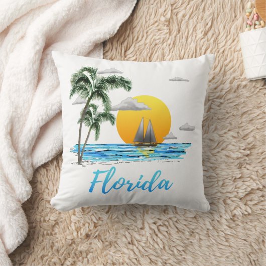 Coussin Floride Océan Sunset (Couverture)