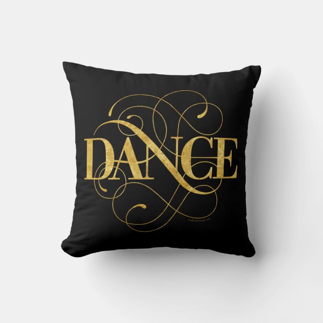 Coussin Flourish de danse (Recto)