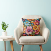 Coussin Flower Throw Pillow (Chaise)