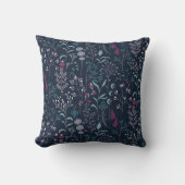 Coussin Flowers & Grass Botanical Pattern (Recto)