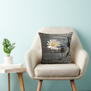Coussin Flowers (homonymie)   Daisy in Jeans Pocket