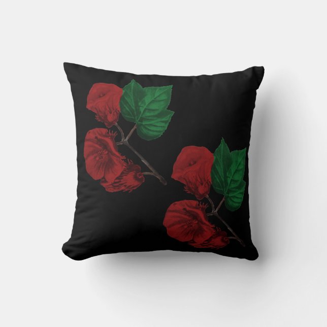 Coussin  Flowers Throw Pillow (Recto)