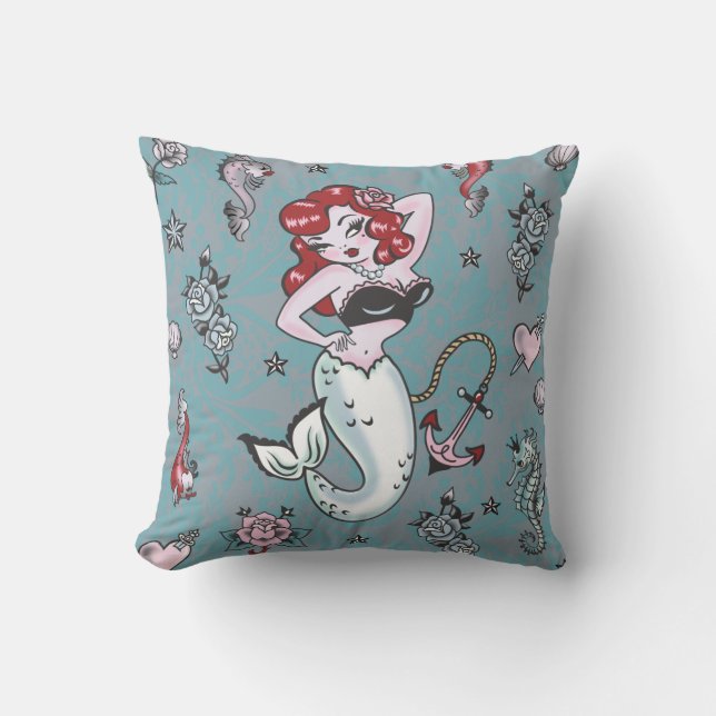 Coussin Fluff Molly Mermaid (Recto)