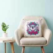 Coussin Fluffy Koala with Flower Crown (Chaise)