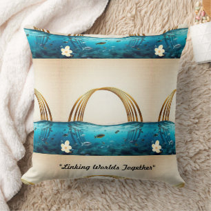 Coussin "Flux d'eaux tranquilles"