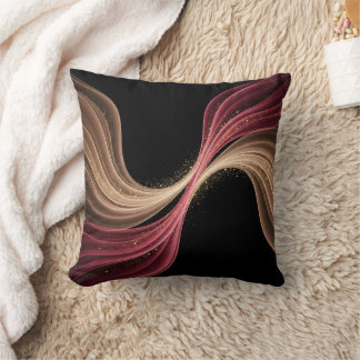 Coussin Flux Éternel d'Amour — Art Romantique Abstrait
