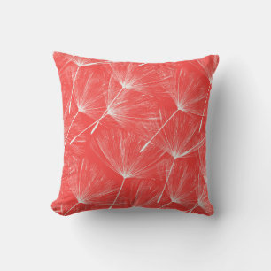 Coussin Flying Dandelion Graines Vintage Arrière - plan.