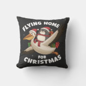 Coussin Flying Home Pour Noël (Recto)