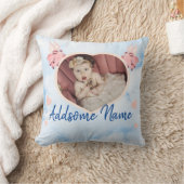 Coussin Flying Pig Wing Baby Coeur photo (Couverture)