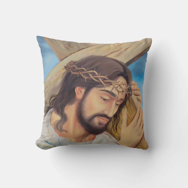 Coussin Foi chrétienne Jésus Christ (Recto)