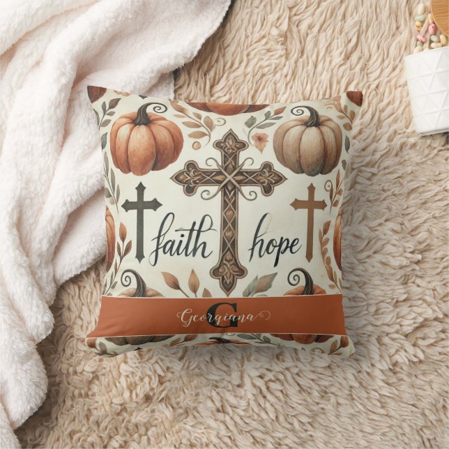 Coussin Foi personnalisée et espoir Christian Halloween (Couverture)