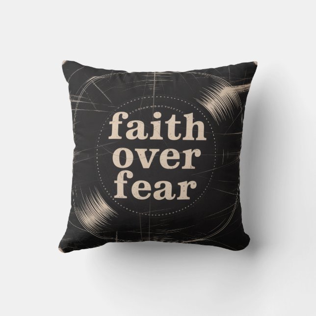 Coussin Foi sur la peur (Verso)