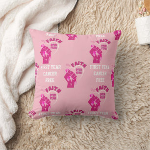 Coussin FOI SUR LA PEUR Cancer du sein Anniversaire libre