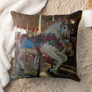 Coussin Foire carnavalesque Carousel Horse Photo