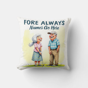 Coussin Foire Toujours Golf Couple