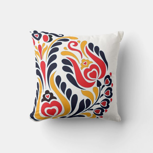 Coussin Folk Moderne (Recto)