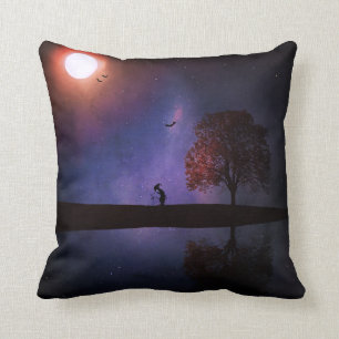 Coussin foncé d'imaginaire de nuit