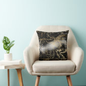 Coussin Fond de carte céleste étoilé vintage (Chaise)