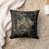 Coussin Fond de carte céleste étoilé vintage (Couverture)