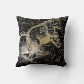 Coussin Fond de carte céleste étoilé vintage (Verso)
