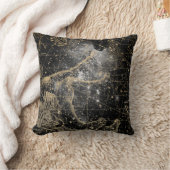 Coussin Fond de carte céleste étoilé vintage (Couverture)