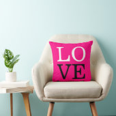 Coussin Fond de mariage d'amour de rose (Chaise)