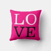 Coussin Fond de mariage d'amour de rose (Verso)