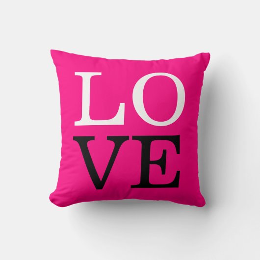 Coussin Fond de mariage d'amour de rose (Recto)