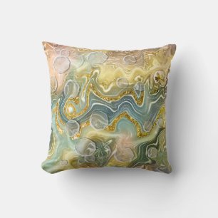 Coussin Fond de texture de pierre de marbre liquide abstra