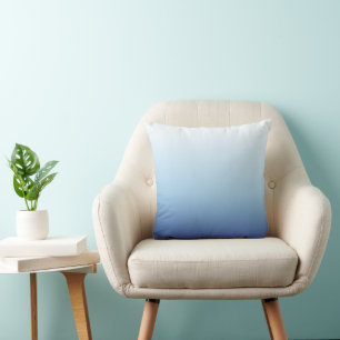Coussin Fond dégradé bleu minimal
