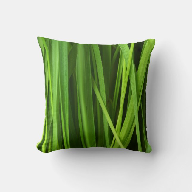 Coussin Fond d'herbe verte (Recto)