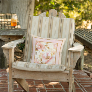 Coussin Fond neutre rose blush