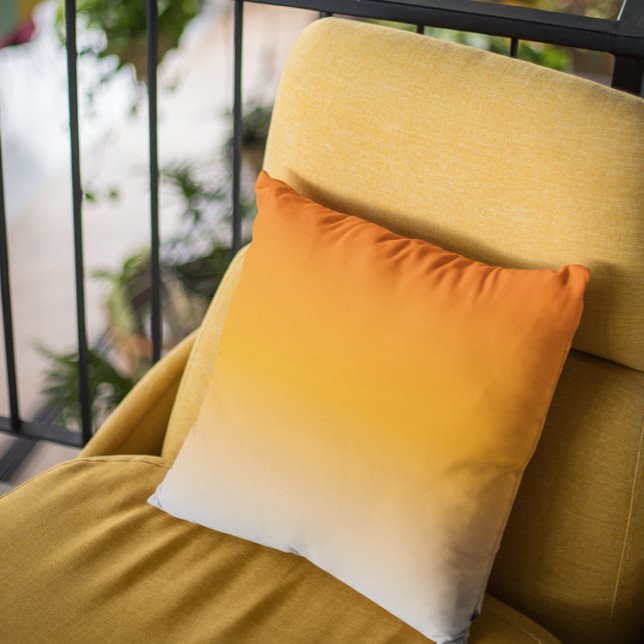 Coussin Fond Ombre de dégradé orange (Créateur téléchargé)