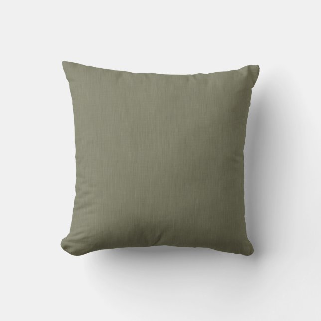 Coussin Fond texturé vert olive calme et simple (Recto)