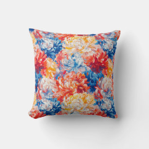 Coussin Fondre Chrysanthemum Pop Art Conception vibrante