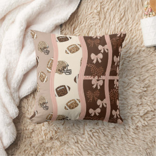 Coussin Football Coquette à motif léopard (4)