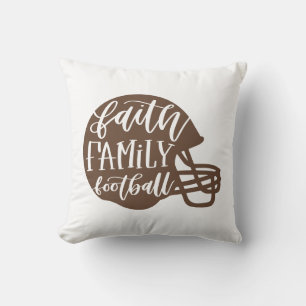 Coussin Football de famille avec casque de football