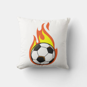Coussin Football en feu