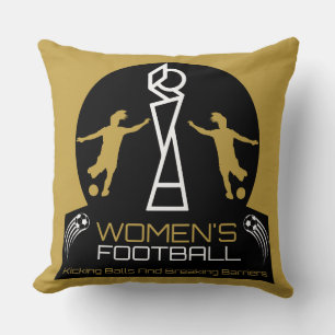 Coussin Football féministe Sport