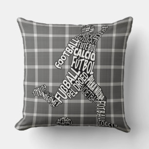Coussin Football Langues Joueur Jouer Pillow