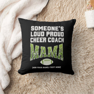 Coussin Football Maman L'ENTRAÎNEUR DE CHEER TRÈS FIER DE 