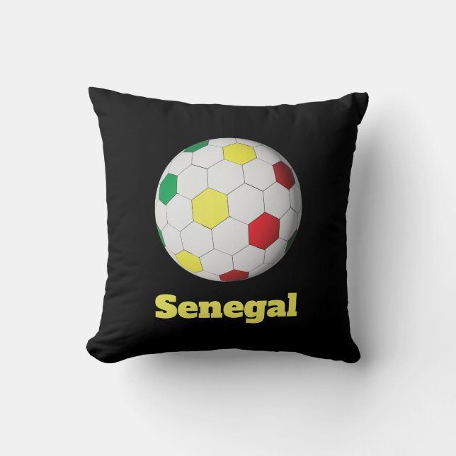 Coussin Football Sénégal (Recto)