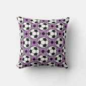 Coussin Football Soccer violet (Recto)