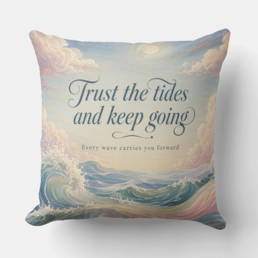 Coussin Force dans la houle (Recto)