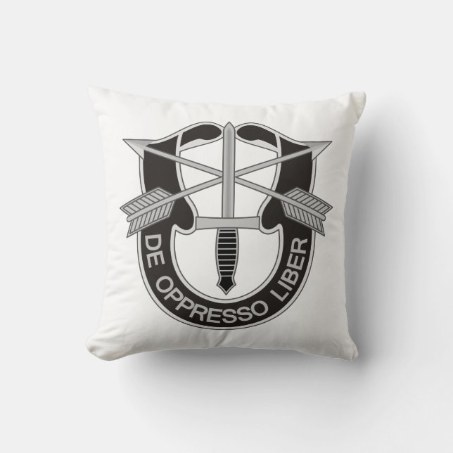 Coussin Forces spéciales SF De Oppresso Liber (Recto)