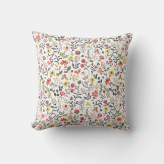 Coussin Forest Thicket Mountain Fleurs sauvages Design flo