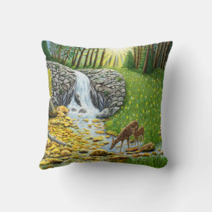 Coussin Forêt à l'aube