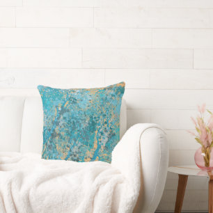 Coussin Forêt bleue moderne
