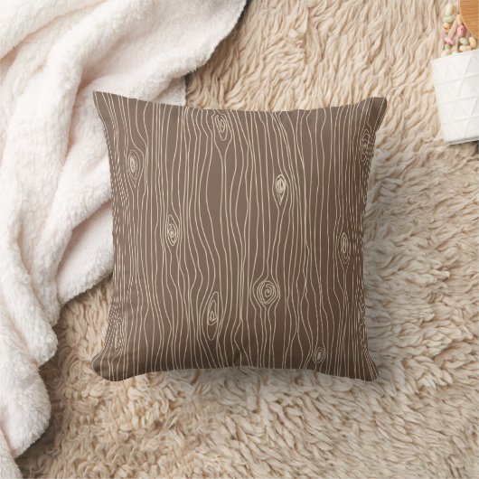 Coussin Forêt de bois rustique fantaisiste (Couverture)