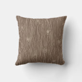 Coussin Forêt de bois rustique fantaisiste (Verso)